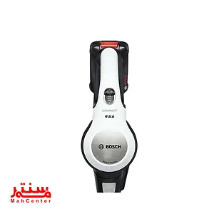 نمای نزدیک از جاروشارژی بوش BCS712GB با لوله تاشو 90 درجه برای دسترسی به زیر مبلمان.